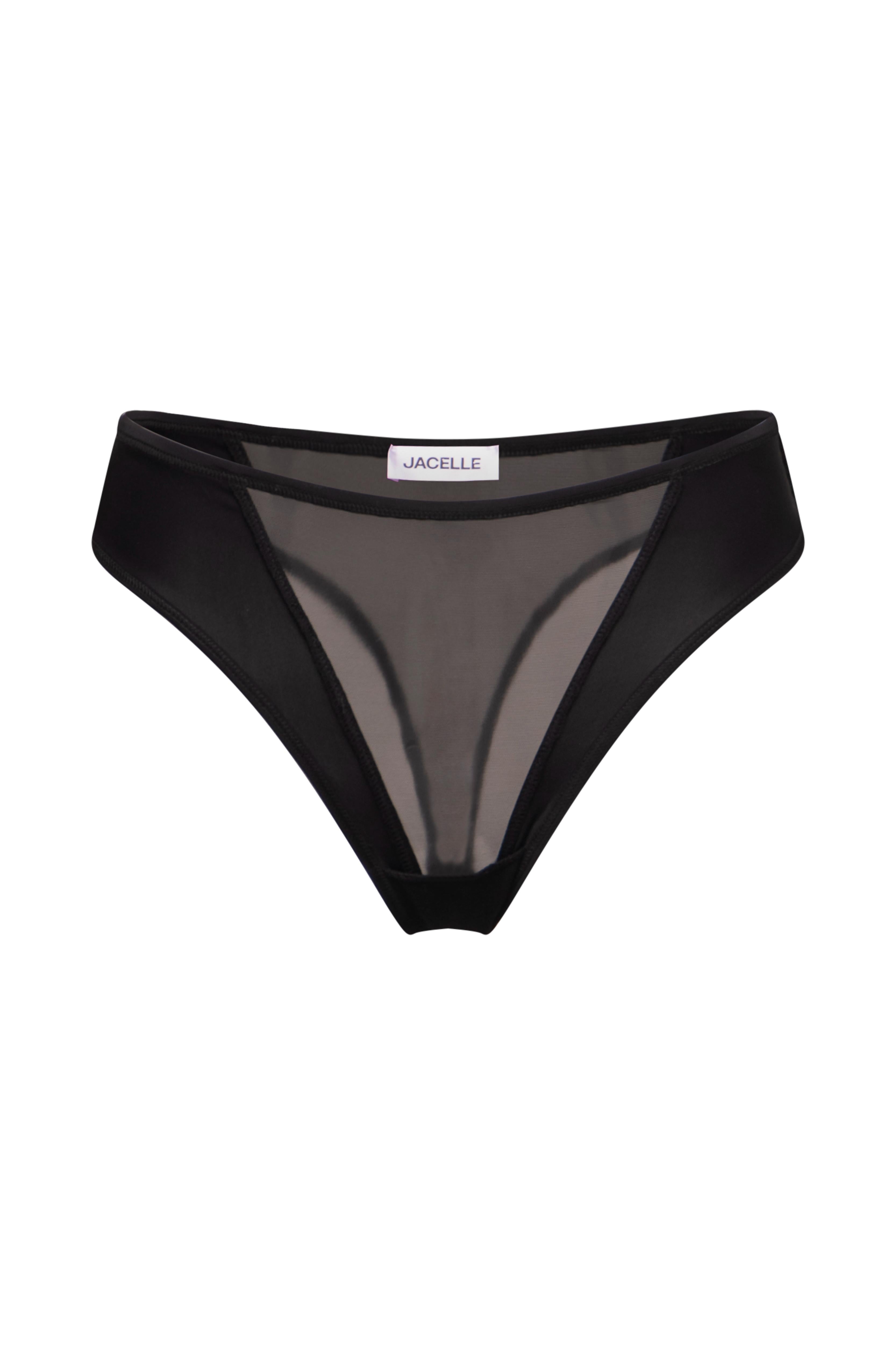 SENSUELLE NOIR MESH THONG