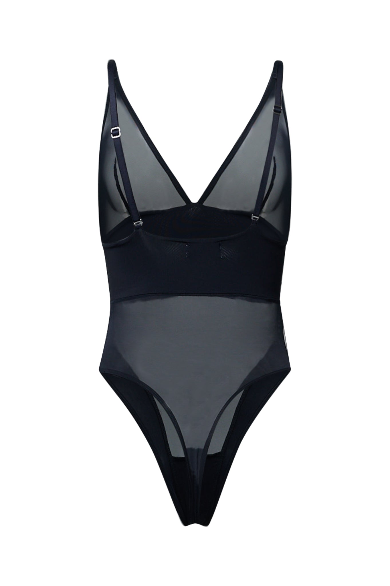 SENSUELLE NOIR THONG BODYSUIT