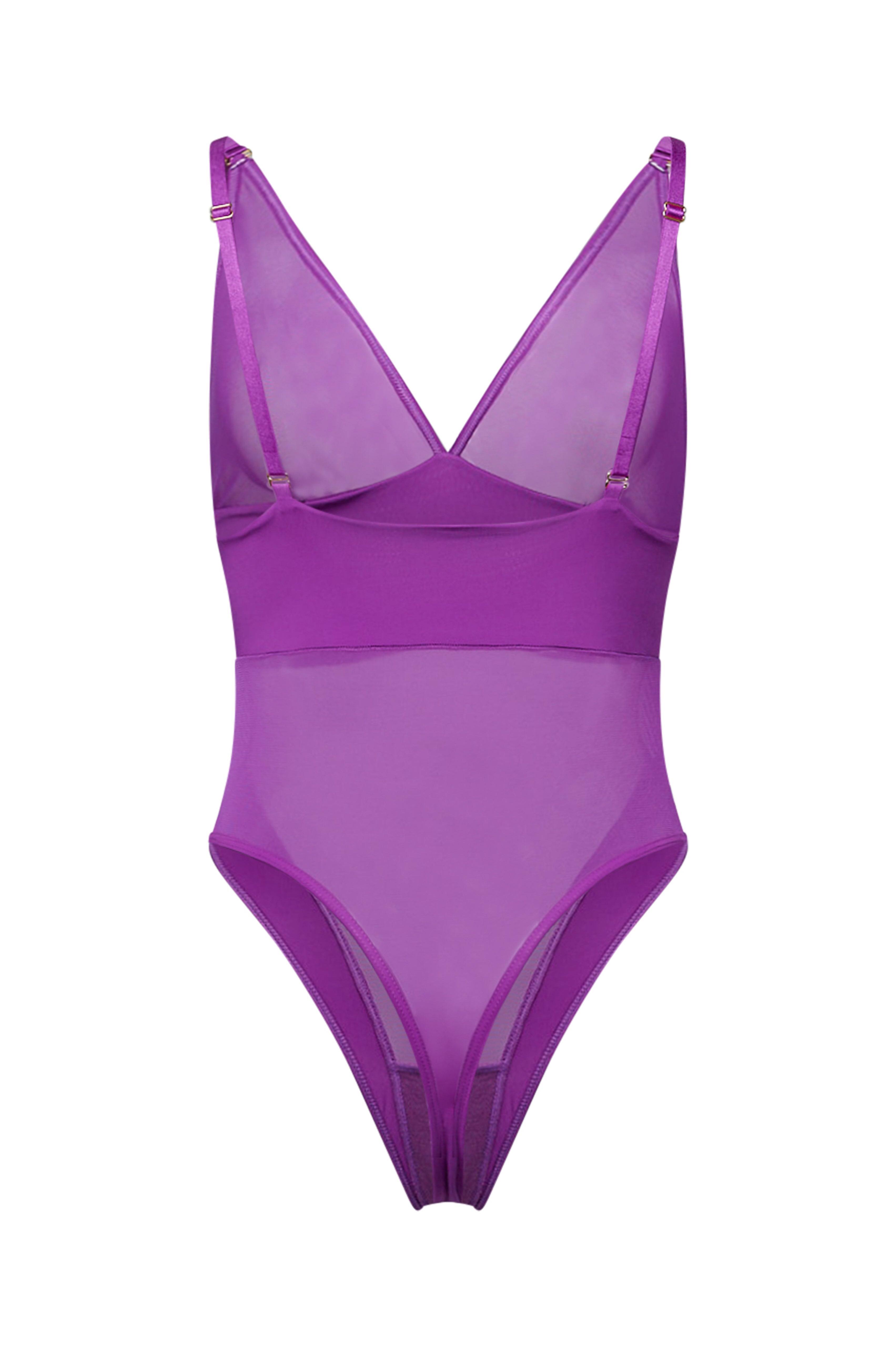 SENSUELLE ROSEBUD THONG BODYSUIT