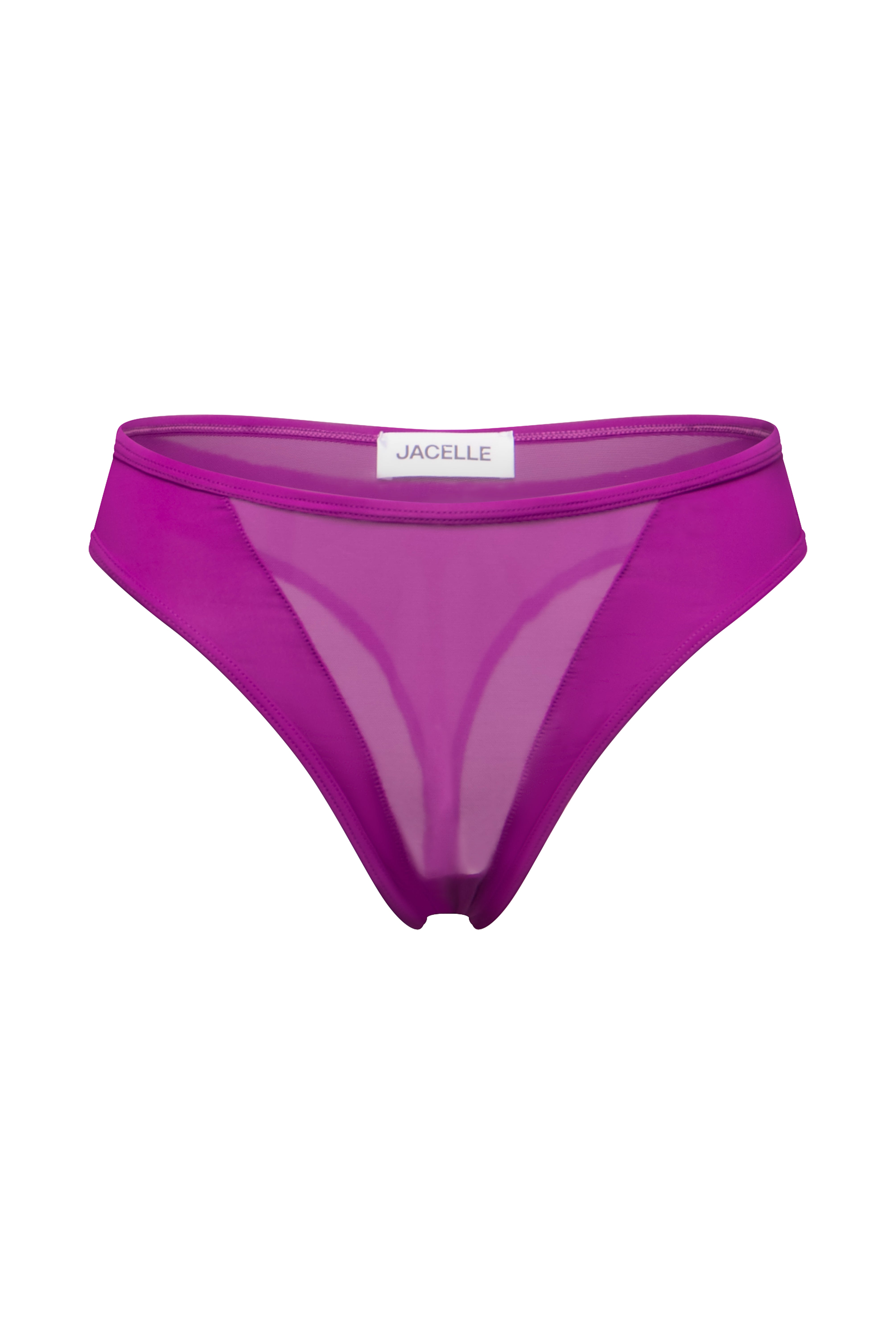 SENSUELLE ROSEBUD MESH THONG