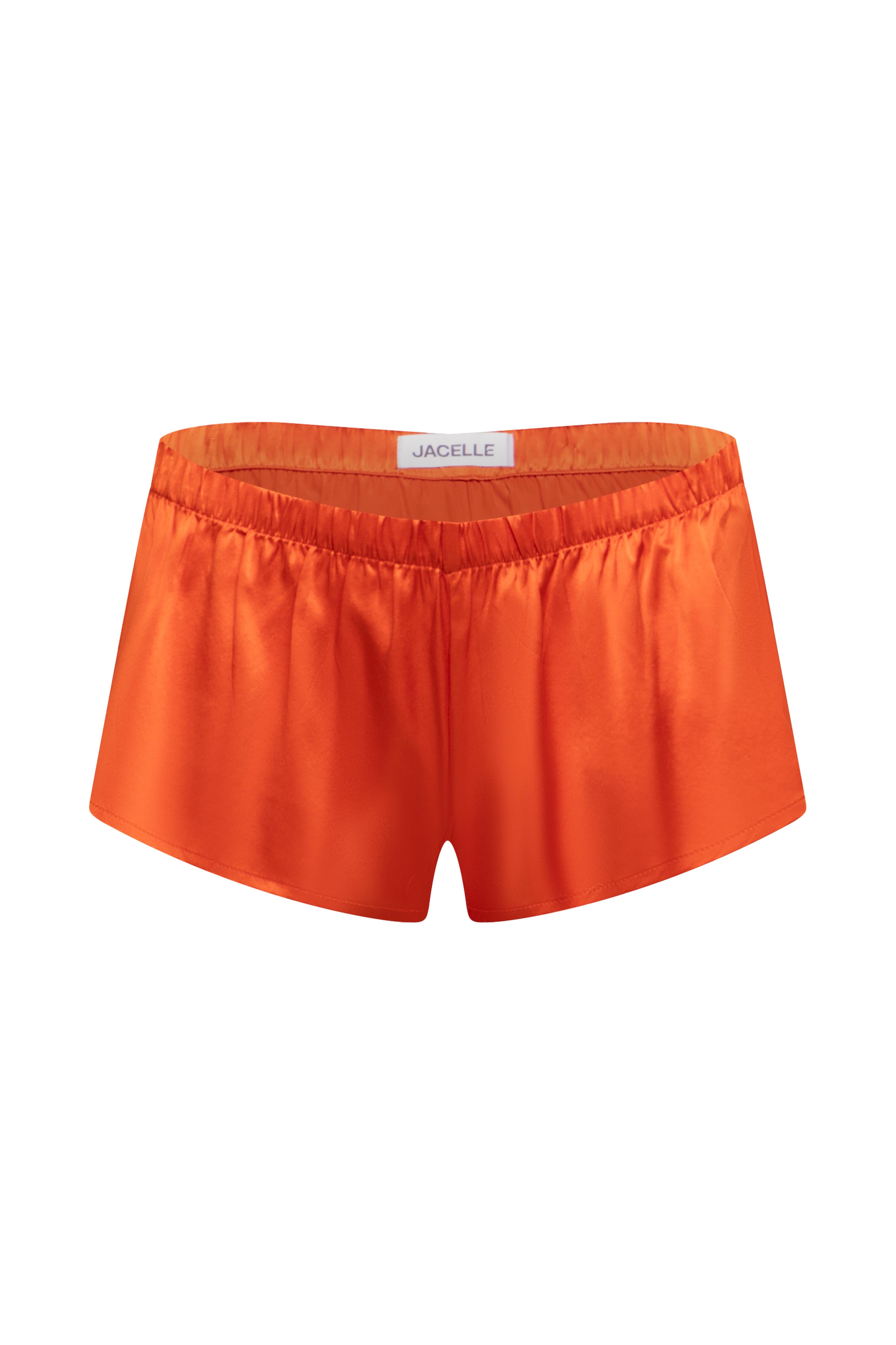 MANDARIN ORANGE SILK PLAYSHORTS